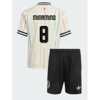 Japan Takumi Minamino #8 Bortatröja Barn VM 2026 Kortärmad (+ Korta byxor)